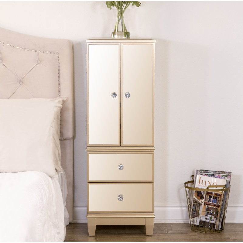 Berges Free Standing Jewelry Armoire with Mirror & Reviews Joss & Main